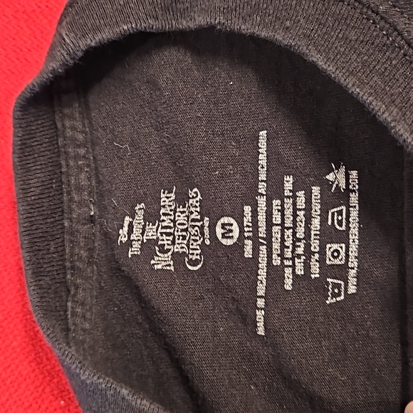 The Nightmare Before Christmas black graphic tee long sleeve UNISEX Disney - Picture 3 of 6